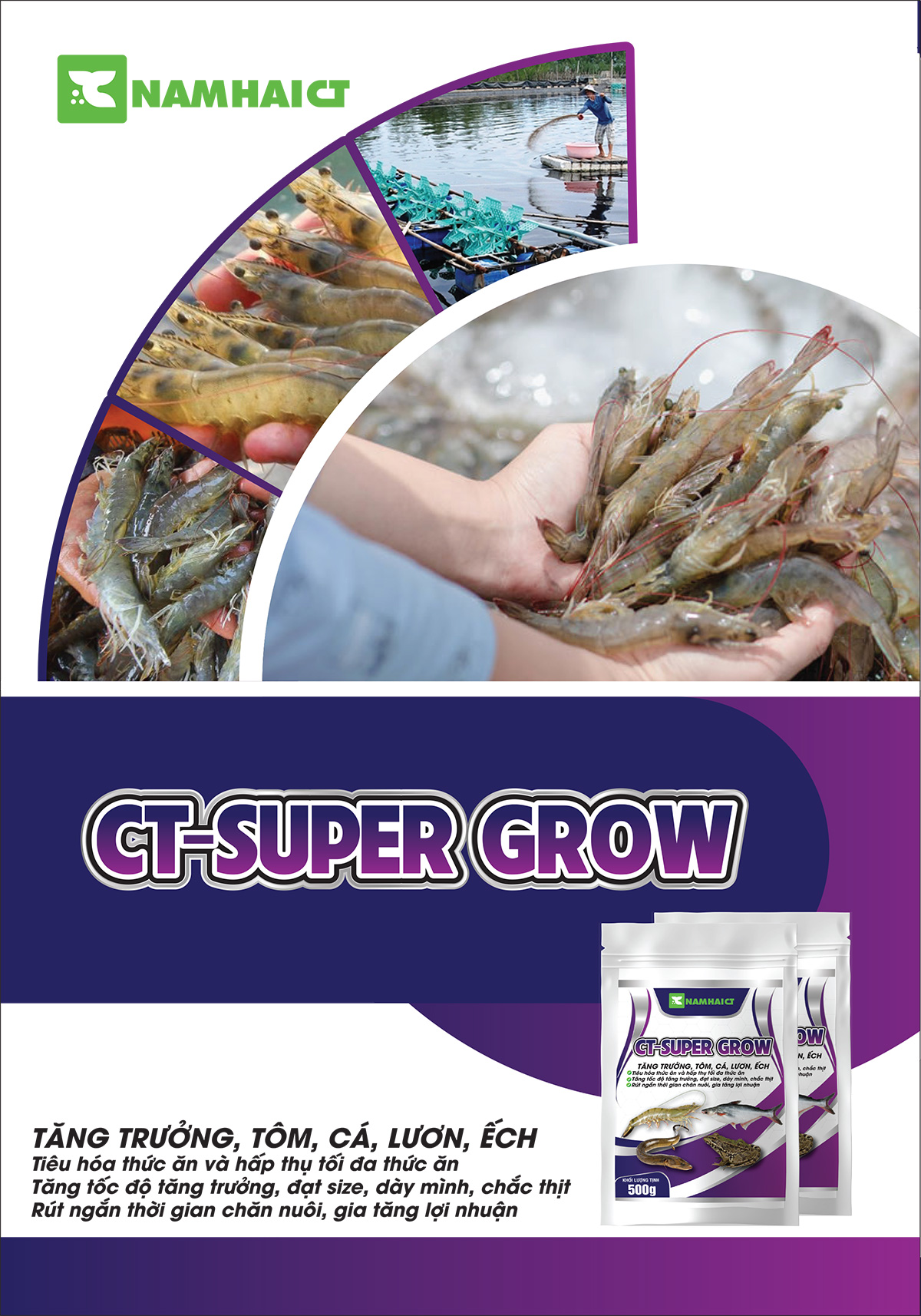 CT-SUPER GROW - Tăng trưởng tôm, cá, lươn, ếch